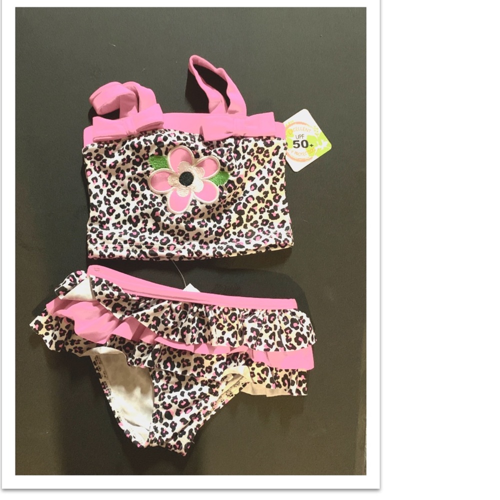 Precious toddler girls two piece bikini!